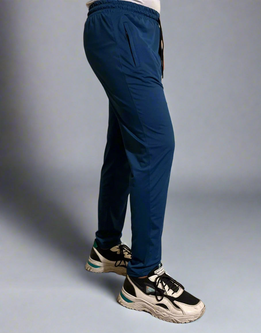 Dark Blue Imported China Stuff Trouser Perfect for Gym & Casual Wear