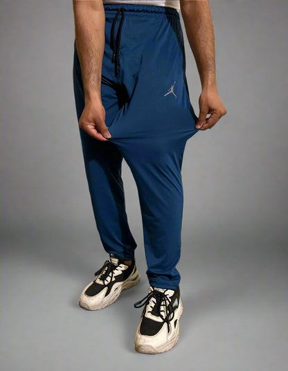 Dark Blue Imported China Stuff Trouser Perfect for Gym & Casual Wear
